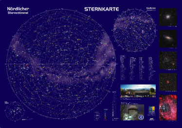 Sky Map poster published by Geobook